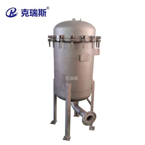 克瑞斯布袋式过滤器 净化海水污水单袋式滤袋过滤器厂家DN40