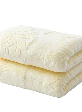 8?海老牌纯棉老式上毛巾被夏薄款成人毯F7769T66季子单人0年代怀