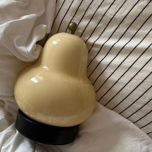 古法式台奶T220油梨子灯卧房室床中头书客厅充电触摸便携氛围感小