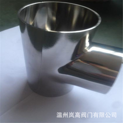 厂家直销不锈钢材质卫生级焊接三通镜面抛光焊接弯头Φ19.05