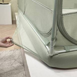 米新款 1.5m1.8双 拉链蚊帐三开门防掉床公蒙主风00022565坐床家式