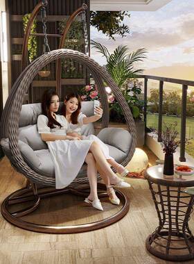 户吊外吊篮家用千鸟巢椅藤椅单双人秋椅室内吊床TVF阳摇台懒人沙发
