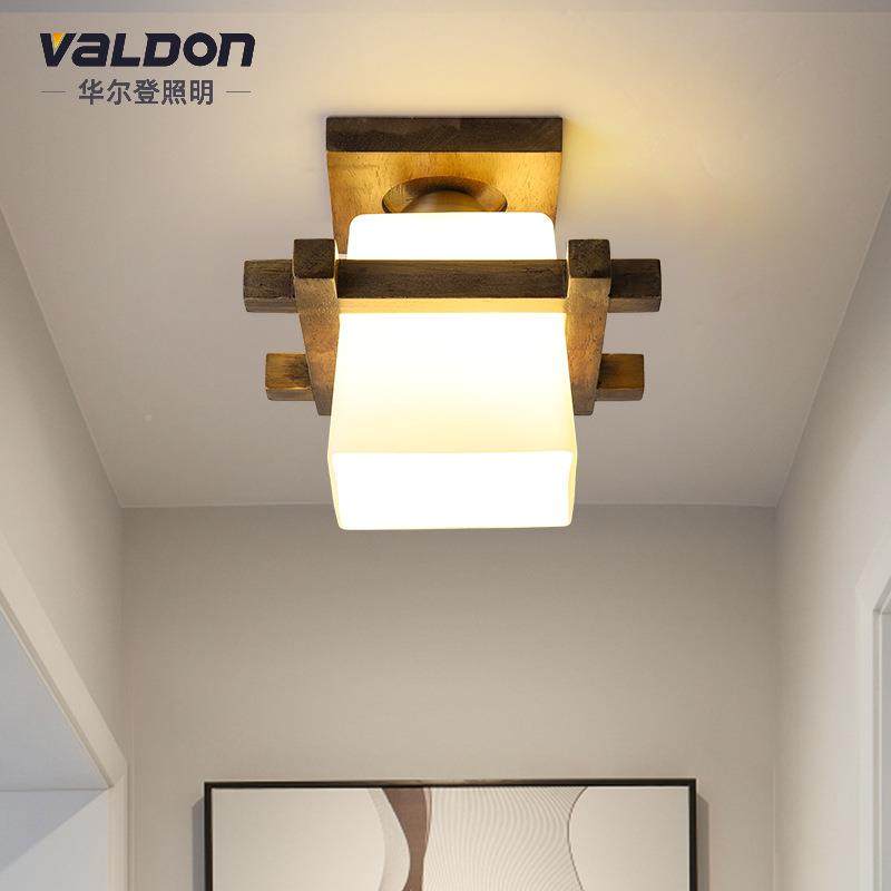 led走廊灯过道32衣灯现代中式吸顶灯实木台阳灯明装帽间玄入户关,家装灯饰光源,客厅吸顶灯,淘宝优惠券,粉丝福利购,淘宝优惠卷