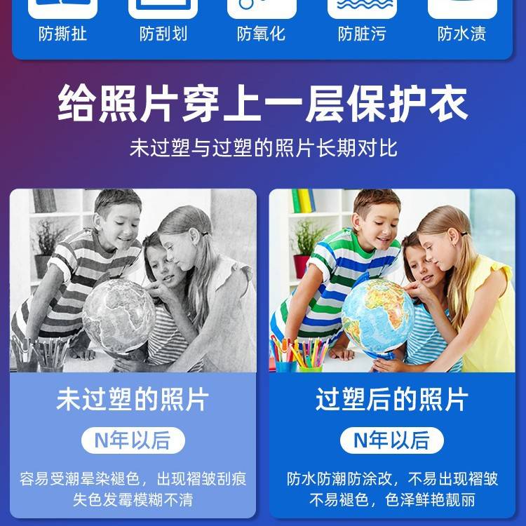 A4/A3塑封机287照片过塑机家用封塑机小型相片迷你照片过胶压膜机