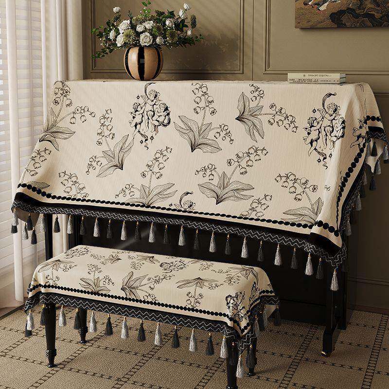 全罩琴凳琴罩防尘通用半美罩保护套顶电钢琴罩DD10185式钢琴遮灰