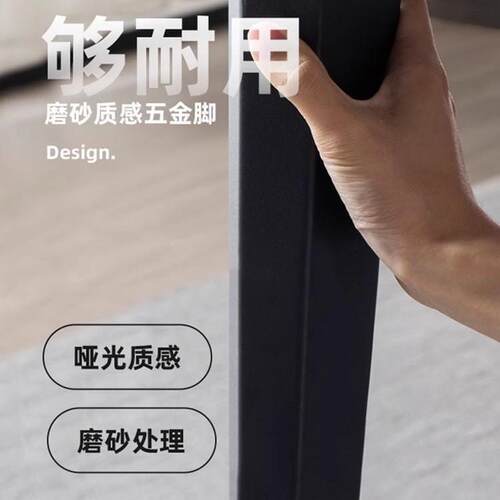 大AYK象腿板餐桌椅意式组轻合家用小户型饭桌桌现代奢岩简约长方