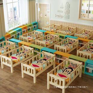 幼儿园午睡床实木管SQ-777午小学生午班睡床小床儿童床幼儿园托休