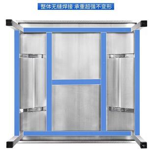 不排锈钢大圆桌折家用叠内置转不锈钢折盘桌子饭户外烧烤流水席大