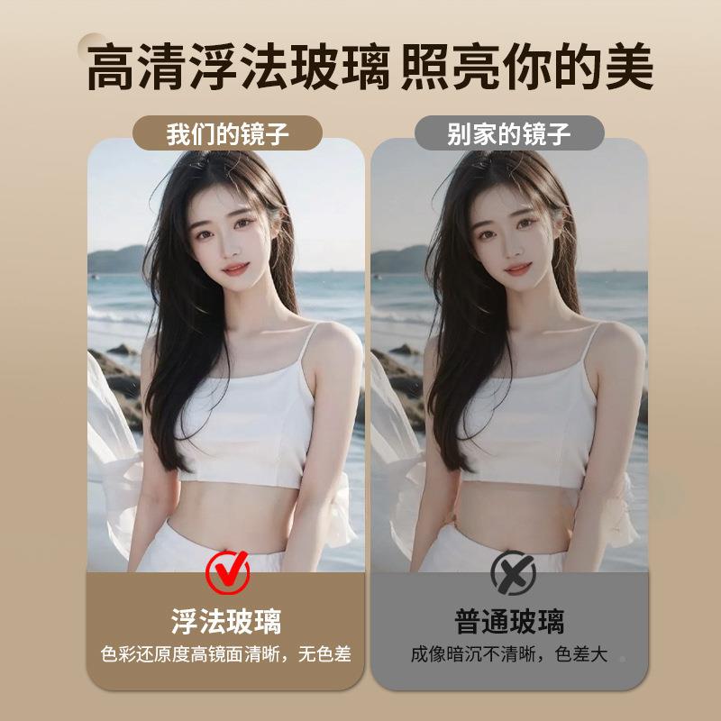 中古衣风镜穿镜家用挂卧室全身镜子QOT服装店墙壁挂式试衣镜贴墙