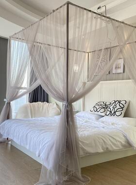 l新款A类白廷色小清新蚊帐木夏天宫1.8米床幔1.5实mbbf35886原木