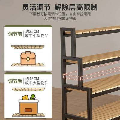 阶梯式货架多层置物架落地阳台客厅花架超市展示架可移动铁艺跨境