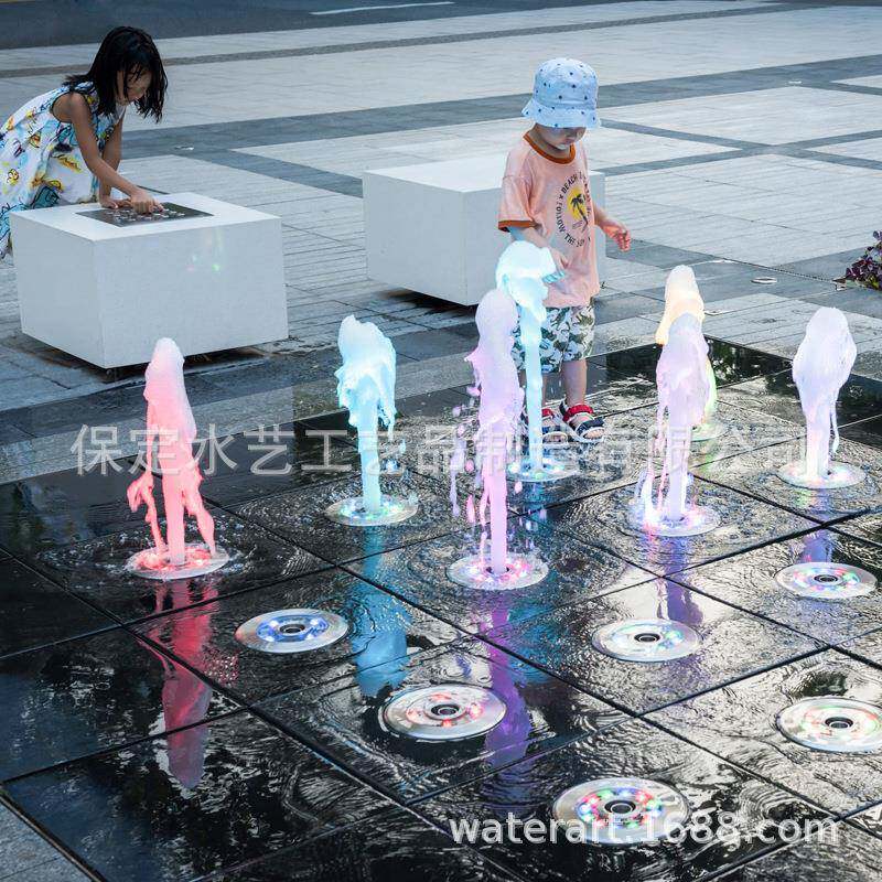 喷VHP泉4七彩灯led0喷泉不锈钢3管道音乐喷泉家全套设备发货安厂