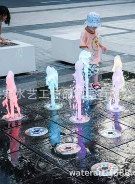 喷VHP泉4七彩灯led0喷泉不锈钢3管道音乐喷泉家全套设备发货安厂