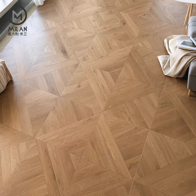 南法拼花木纹砖地砖客厅卧室饭厅阳台彷木地板瓷砖800x800地板砖