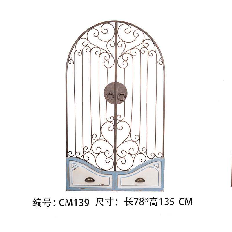 墙面假窗户布景道具黑板挂壁置物架窗框店面留言板庭园装饰品树脂