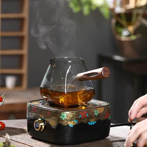 煮冬季茶高硼HLKQ0621硅玻璃煮茶壶带茶水量分离电陶炉茶套装大容