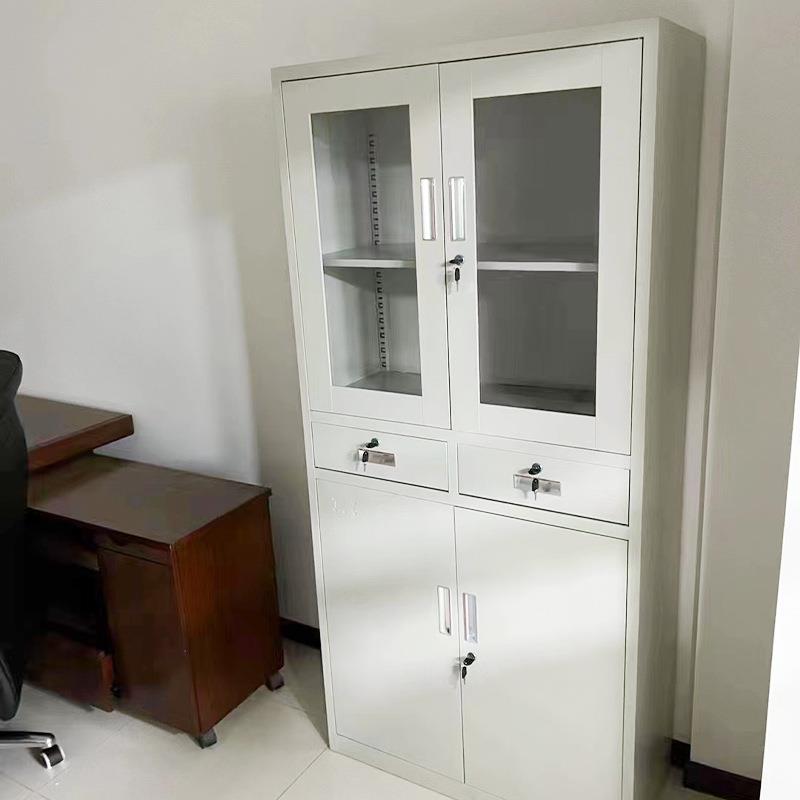 2358办柜公文件柜铁皮资料制柜更衣柜档案柜带锁书室柜钢收纳储室