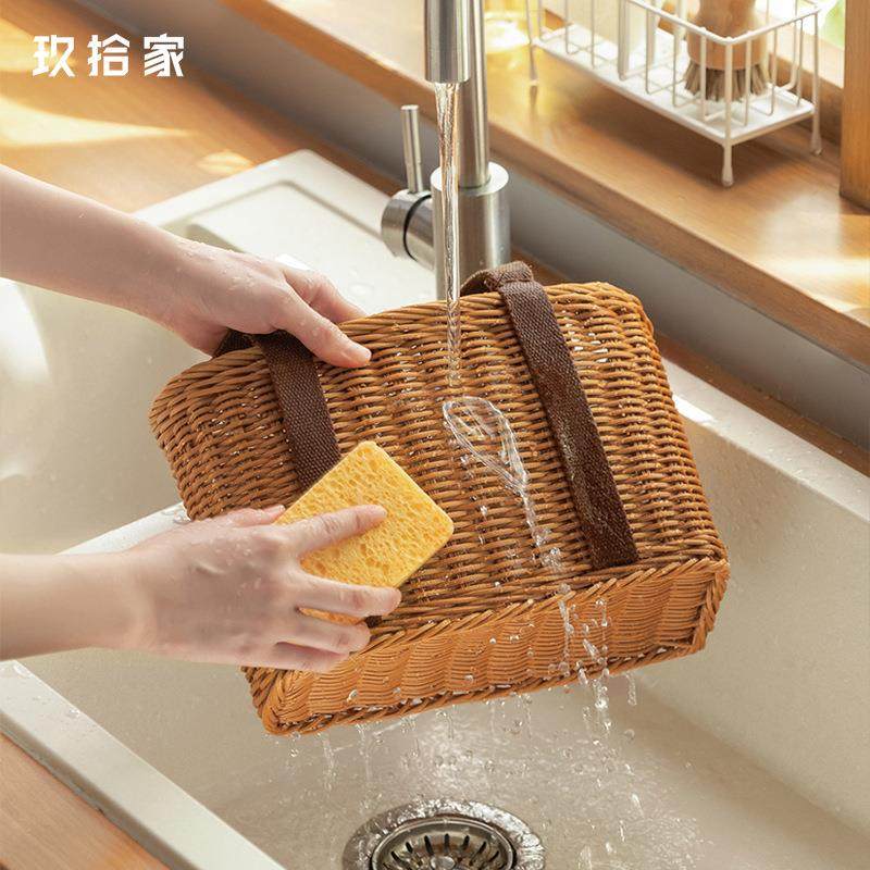 藤编买菜购物F768H7T8篮子号果蔬菜洗澡水户大外郊野餐游收纳筐仿,收纳整理,脏衣篮,淘宝优惠券,粉丝福利购,淘宝优惠卷