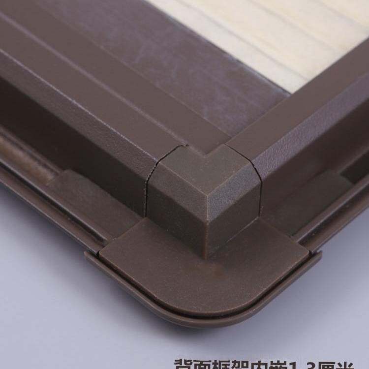 带框内置嵌入式内开内倒窗帘房车遮阳百叶免打孔卫生间防水蜂巢帘