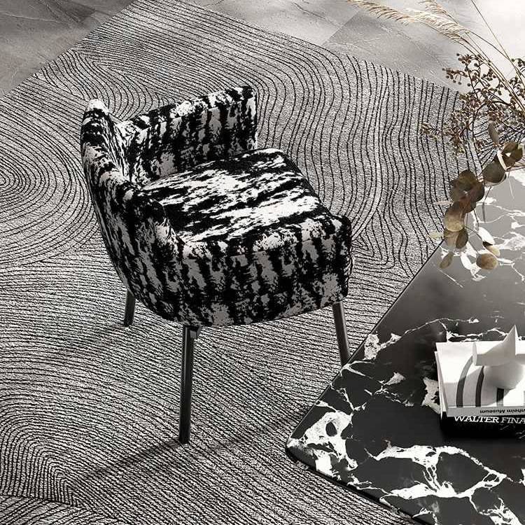 逆时针意式轻奢可旋转餐椅家用餐厅梳妆椅书桌办公洽谈椅