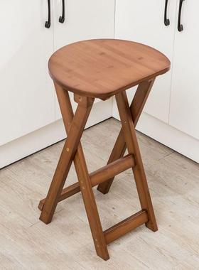 折叠户凳可子高凳叠高脚凳便携式外马扎小见详情板凳家用实木折椅