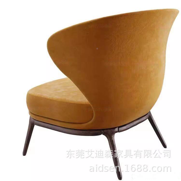 现代轻奢简约洽单人位发布艺售店楼处酒接待沙谈桌椅样FAC板房设