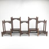 大前后台翅木小古24082616架多宝阁摆微型博鸡古架博中式 件茶壶架