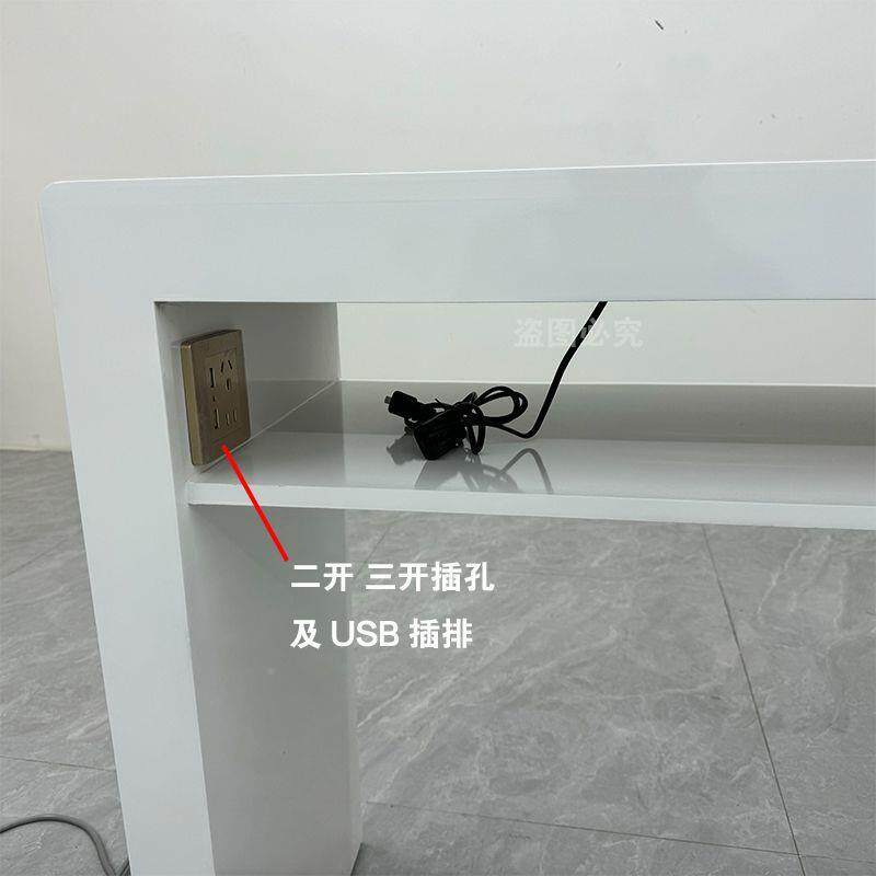 日式烤凹槽台收纳盒美甲内嵌吸尘器美VUU甲桌整漆店单人人双操作