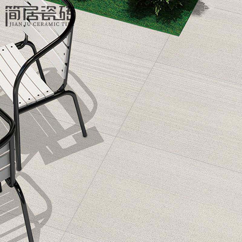 仿石材拉槽子纹通T12610体砖瓷砖别墅客户外院厅花园防滑庭地砖60