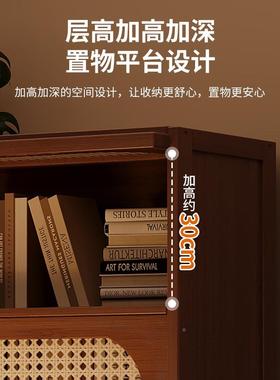 多层书柜复古编玄柜美式翻斗柜SVL关子储柜大容量收纳物落地展示