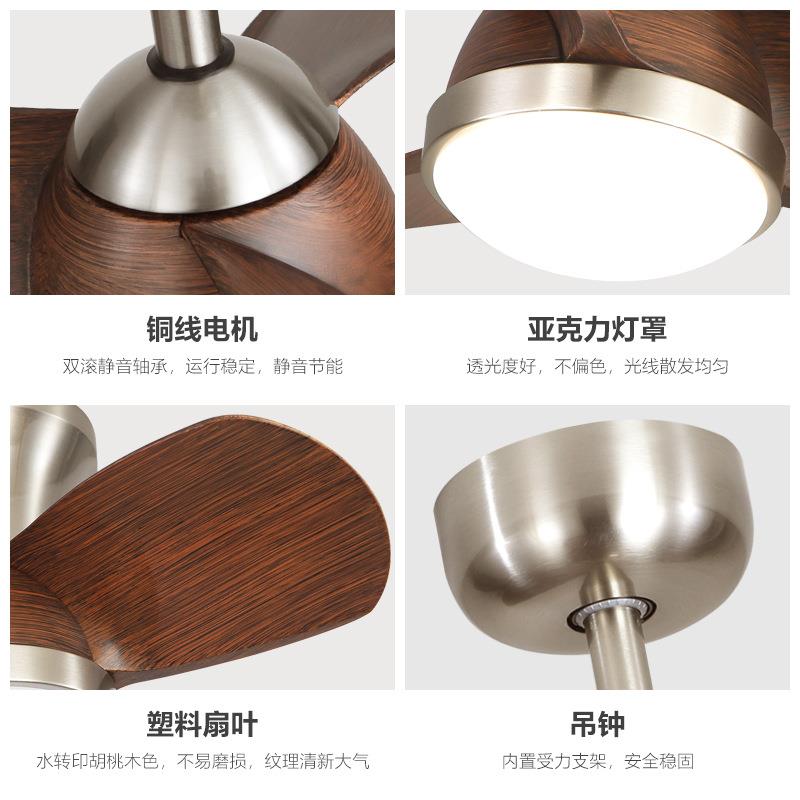 中古扇灯餐厅主卧卧风吸顶电扇法灯21式复古小尺寸吊扇室灯中山灯