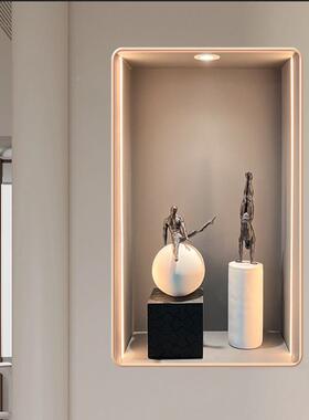 轻奢风家居软装健之魅饰售楼样处品房现代简约创意摆客厅件玄品关