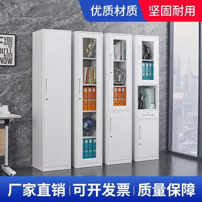 单案门DVZ办公文件铁皮柜资料柜档柜窄柜员柜多工储物柜带锁层收