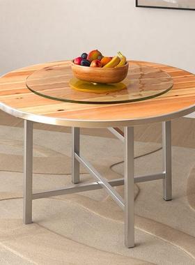 简加厚大圆桌易子用餐KMW桌餐厅饭店食堂转盘圆家桌面板经济型10