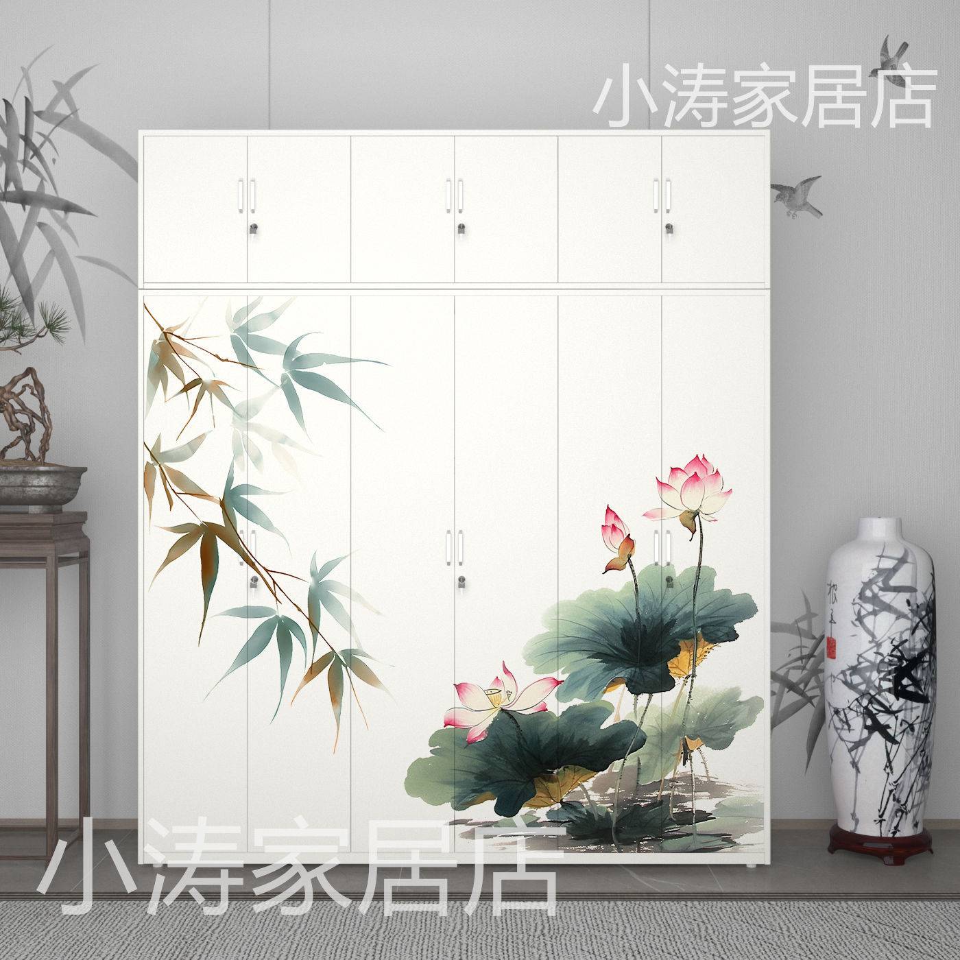 新款衣柜家用环保衣柜卧室出租屋用大容量铁衣柜简易衣柜儿童衣柜
