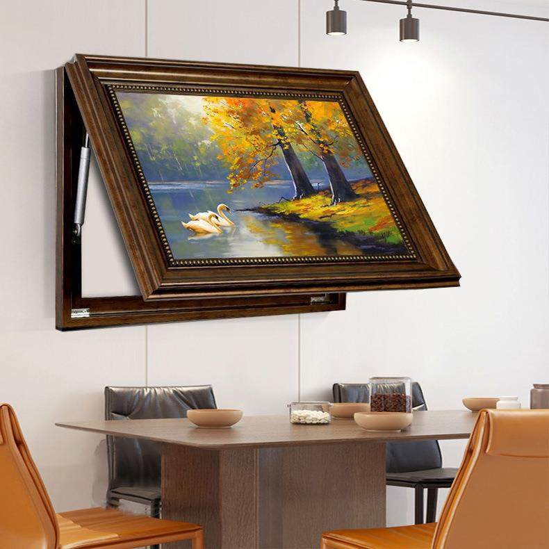 复古表箱装饰画法式电遮闸箱ali-739挡画电推拉打孔总开免关盒配