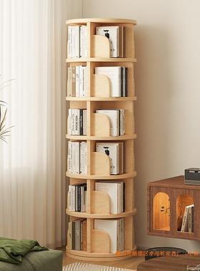 全实木旋转架落地柜家用厅客靠书墙置mh-91物简易储物学童生柜子儿书柜