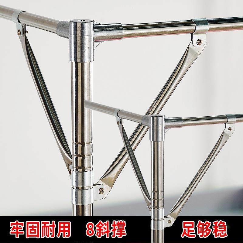 蚊帐支架杆锈5钢落地加粗加厚1.2m1F5M7JT9H.1.8双人不床加密可米