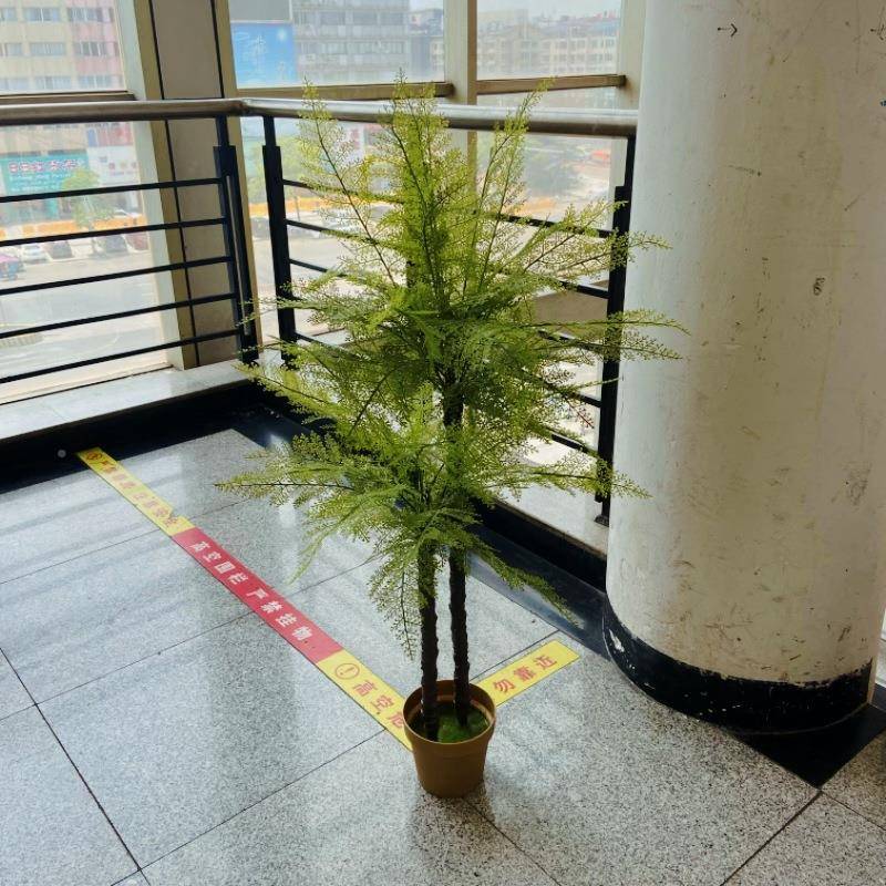 仿真凤蕨叶蕨草植物8802墙软装造景花叶材假绿植波尾斯凤尾蕨插草