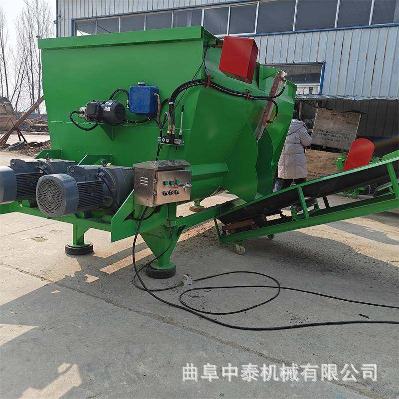 9全日方粮制B备养牛场固定式混料机牛羊场立tm式机r饲草料混合机