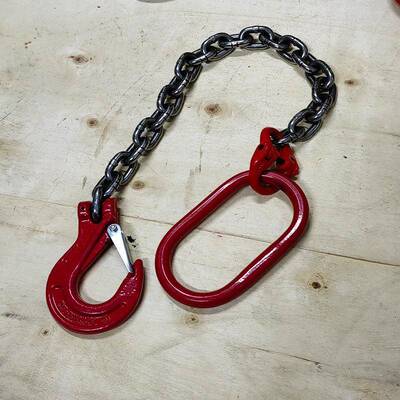 腿起重具链条钩1吨2双SWO吨吨5吨钩钩吊链带钩子的铁吊链钢索链