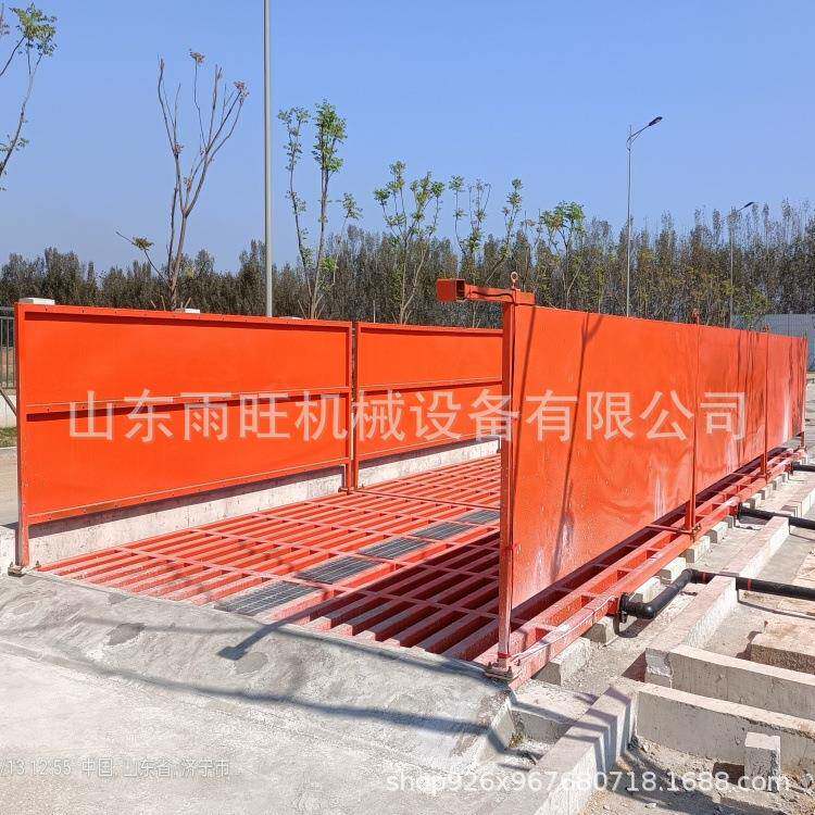 建地筑工工滚轴免无品牌/础洗轮机基全自动感应车辆冲洗平台洗程