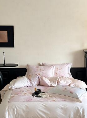 205新款100S长棉绒数码印花四件套LB-巴黎天1春.5m床单款四2件套