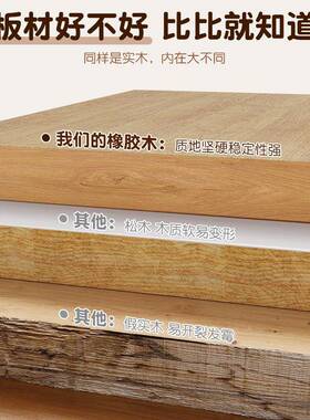 A713SZ-L桌实木折叠书桌学生家用电桌卧室小型学户习脑桌床边写字