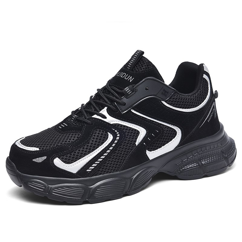 钢头男士轻便劳保鞋夏季透气带钢板款防臭工作四季防砸防刺穿软底