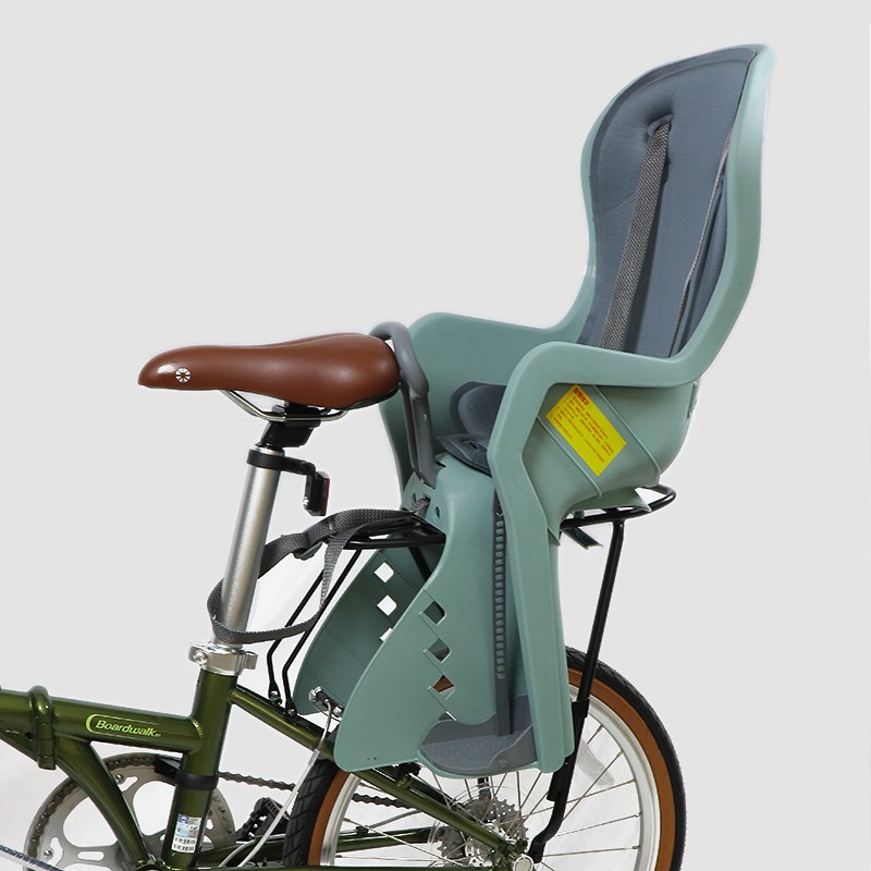 宝骑折叠车山地车电动自行车宝宝安全后置货架快拆儿童座椅带扶手