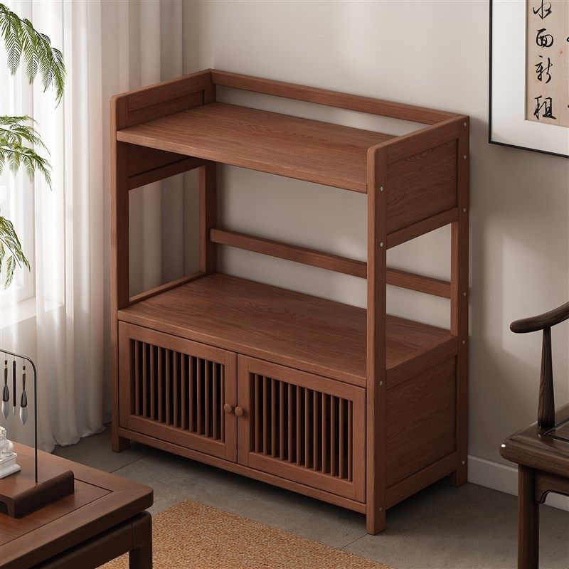 博古架实木中式茶室茶柜置物架茶叶收纳柜茶具摆放架小型置物柜,住宅家具,多宝格/博古架,淘宝优惠券,粉丝福利购,淘宝优惠卷