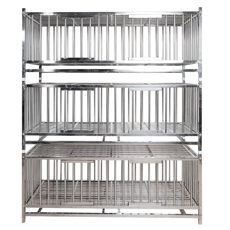 鸡笼两层三层鸭笼鹅笼家用特大号多层养殖鸡舍家禽不锈钢宠物笼子