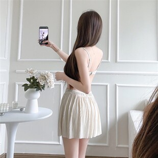 高级感连体保守遮肉 爆款 少女时间游泳衣女款 2024年泡温泉绝美新款