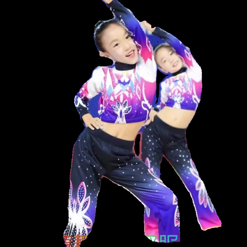 啦啦操比赛服装中小学生体操健美操比赛表演服装定制广播体操